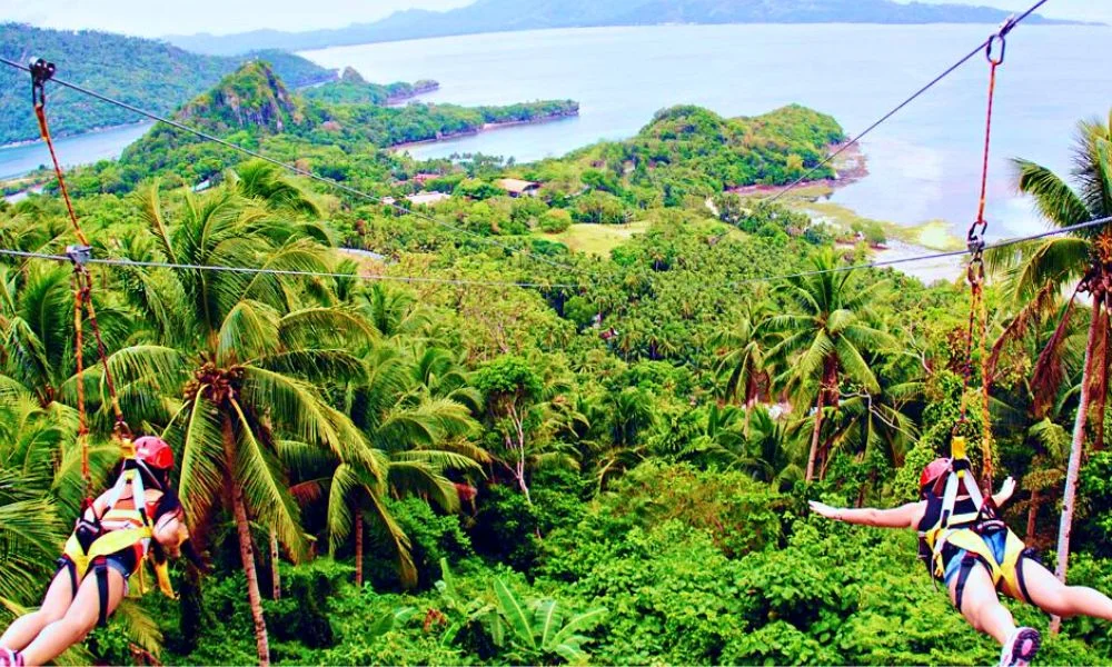 Ziplining in Boracay