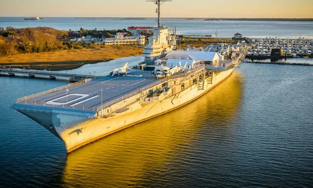 Aboard the USS Yorktown Charleston