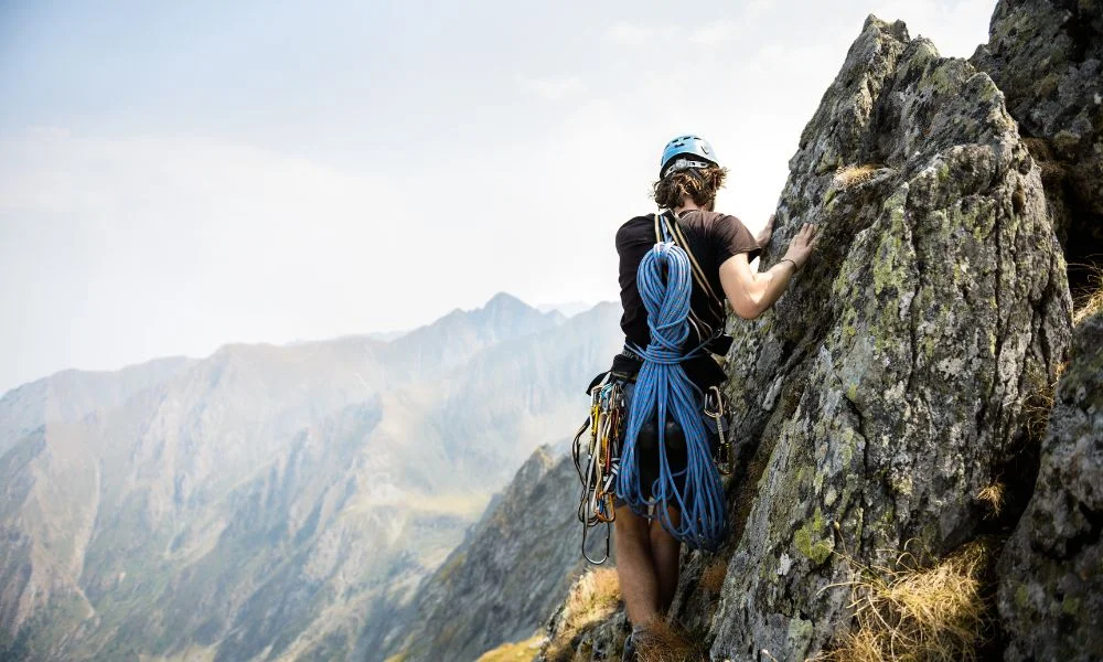 Climb in Calgary Mountains
