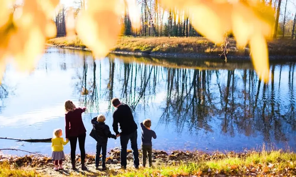Family in Carburn Park